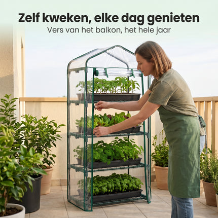 Cheqo Mini Kweekkas Balkon - Lifestyle