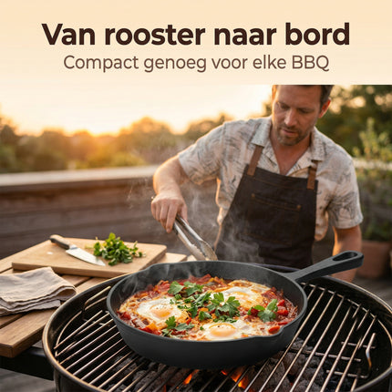 Cheqo BBQ Koekenpan Klein Gietijzer - Lifestyle
