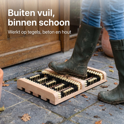 Cheqo® Voetenveger met borstels - Lifestyle