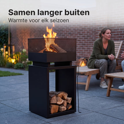 infographic-4: Fire basket 39x39x85cm