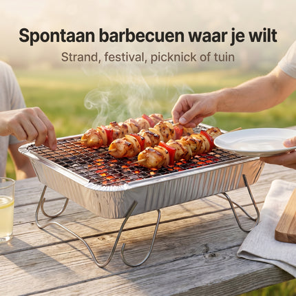 Cheqo® Wegwerpbarbecue - Lifestyle