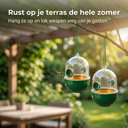 Cheqo® Wespenvanger Set van 2 - Lifestyle