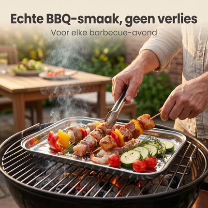 Cheqo® BBQ Grillschaal RVS - Lifestyle