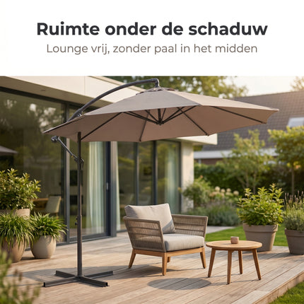 Cheqo® Zweefparasol - Lifestyle
