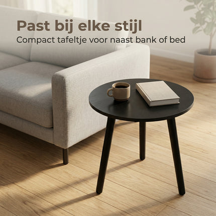 Cheqo Bijzettafel Zwart - Lifestyle