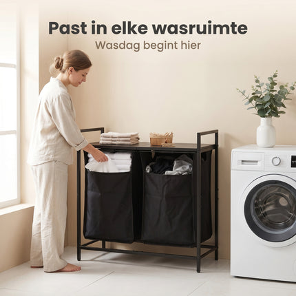 Cheqo® Dubbele Wasmand - Lifestyle