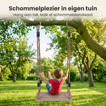 Cheqo® Houten Schommel Kinderschommel - Lifestyle
