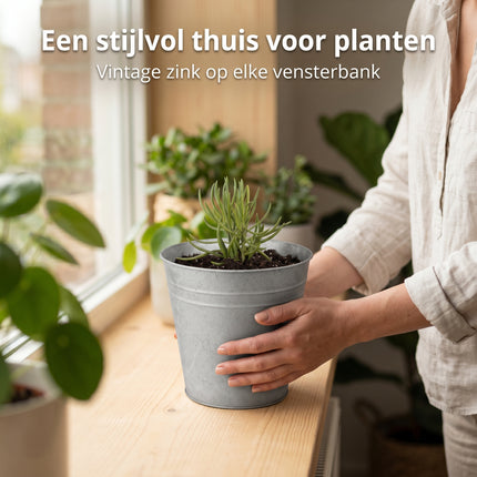 Cheqo Zinken Bloempot - Lifestyle