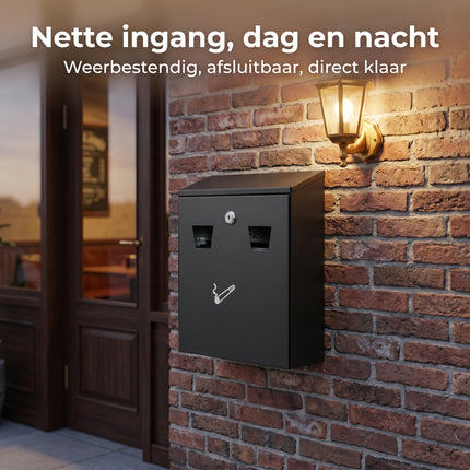 Cheqo® Wandasbak Zwart - Lifestyle