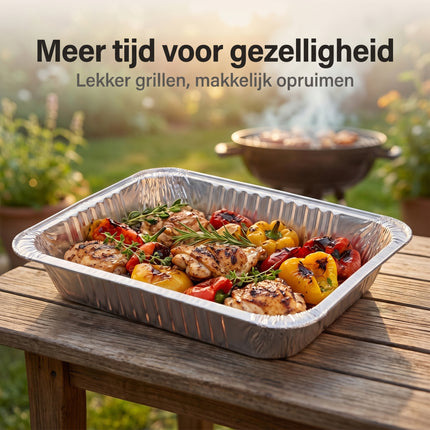 Cheqo® Grillschaal Set van 2 - Lifestyle