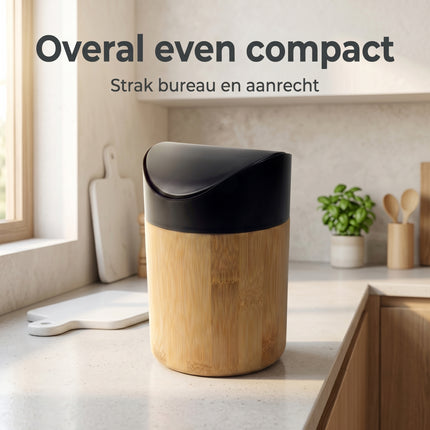 Cheqo Tafelafvalbak Mini Bamboe - Lifestyle