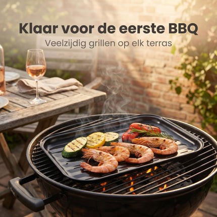 Cheqo Barbecue Grillplaat Non-Stick - Lifestyle