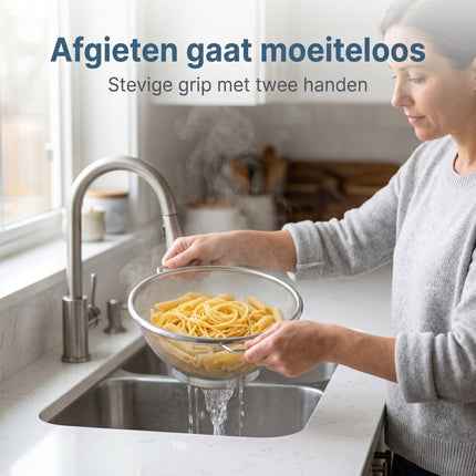 Cheqo® RVS Vergiet / Zeef - Lifestyle