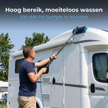 Cheqo® Autowasborstel Telescopisch - Waterbezem Set - Lifestyle