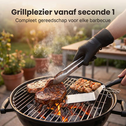 Cheqo BBQ Accessoires Set 24-delig - Lifestyle