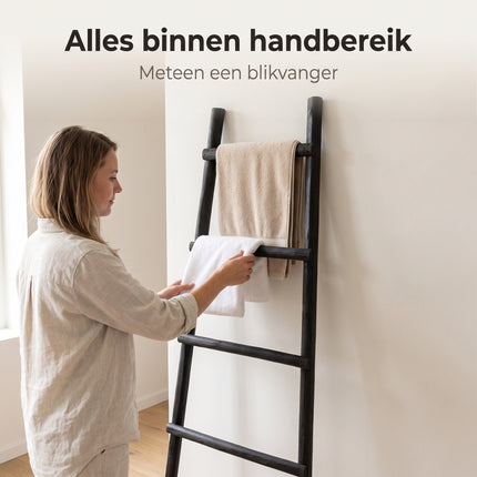 infographic-4: Decoration ladder black l29xw49xh119cm
