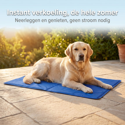 Cheqo® Koelmat voor Honden - Verkoelende Mat - Gelmat - Cooling Mat Hond - Niet-giftige Gel - Lifestyle