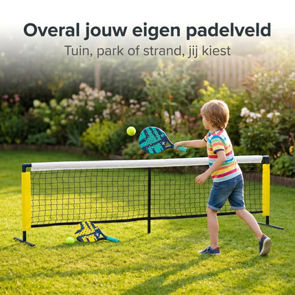 Cheqo® Padelset met Net - Lifestyle