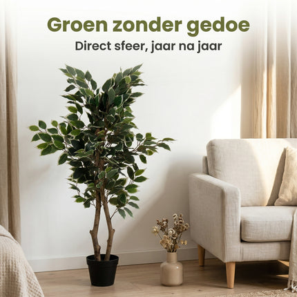 Cheqo® Kunstplant Ficus Benjamina - Lifestyle