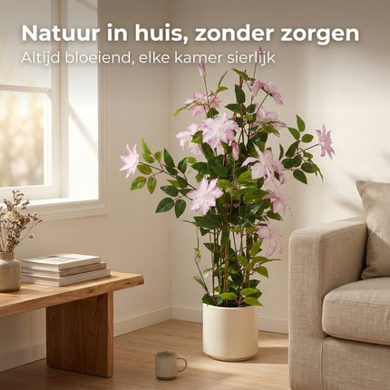 Cheqo® Kunstplant Clematis - Lifestyle