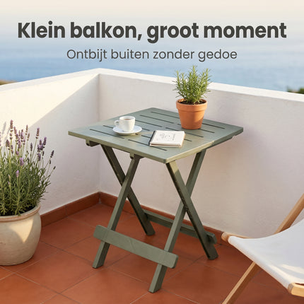 Cheqo® Campingtafel Inklapbaar Saliegroen - Lifestyle