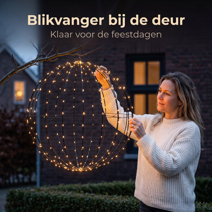 infographic-4: Ceruzo lichtbol 320 led metaal 50 cm kerstverlichting met …