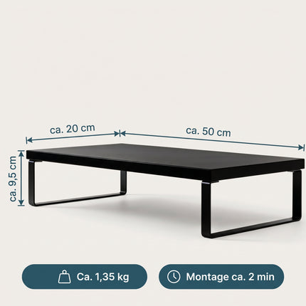 Cheqo® Monitorstandaard Zwart - Specs