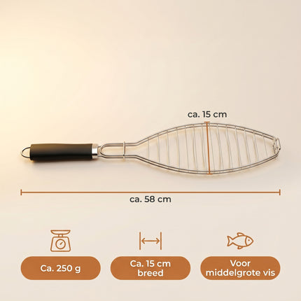 Cheqo Visgrill 58cm - Specs