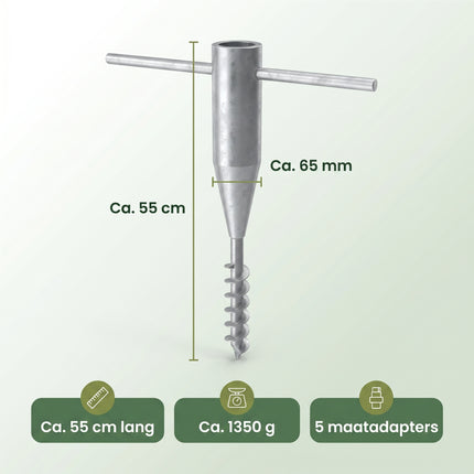 Cheqo® Parasolhouder Grondanker - Specs
