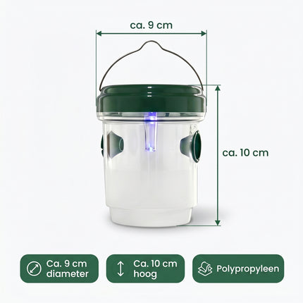 Cheqo® Wespenvanger Set van 3 - Solar met UV LED - Specs
