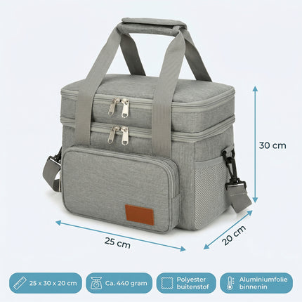 Cheqo Koeltas Lunchtas Dubbel Compartiment - Specs
