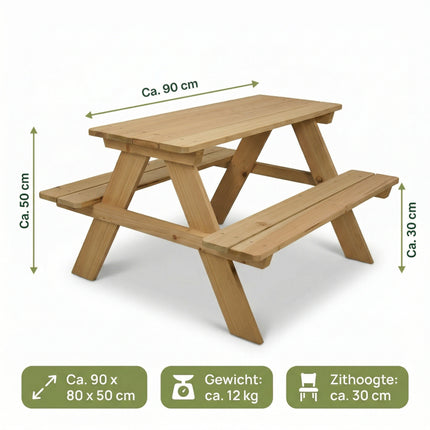 Cheqo Kinderpicknicktafel - Specs