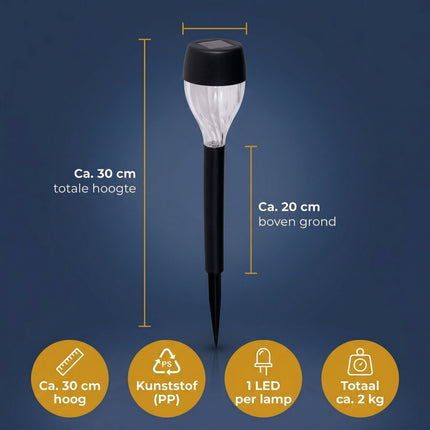 Cheqo® Solar Tuinlampen Set van 10 - Specs