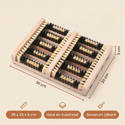 Cheqo® Voetenveger met borstels - Specs