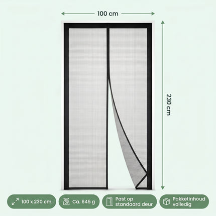 Cheqo® Deurgordijn Vliegengordijn Magnetisch - Specs