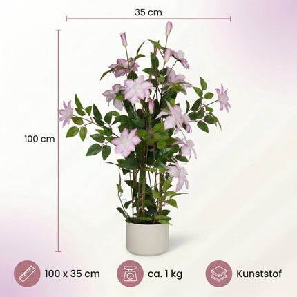 Cheqo® Kunstplant Clematis - Specs