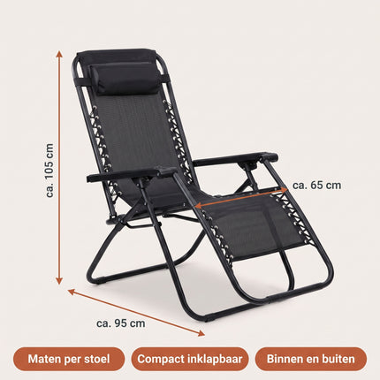 infographic-5: Verstelbare tuinstoel 2 stuks