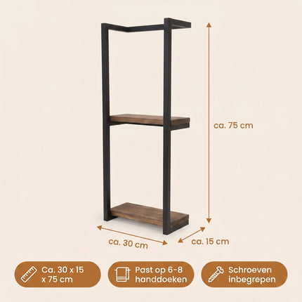 Cheqo® Handdoekrek Badkamer - Specs