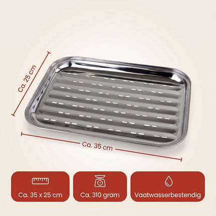 Cheqo® BBQ Grillschaal RVS - Specs