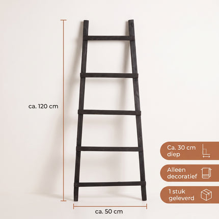 infographic-5: Decoration ladder black l29xw49xh119cm