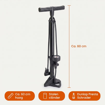 Cheqo® Fietspomp Staand - Specs