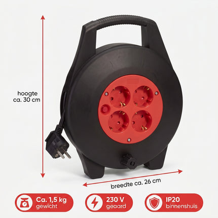 Cheqo Kabelhaspel 10m - Specs