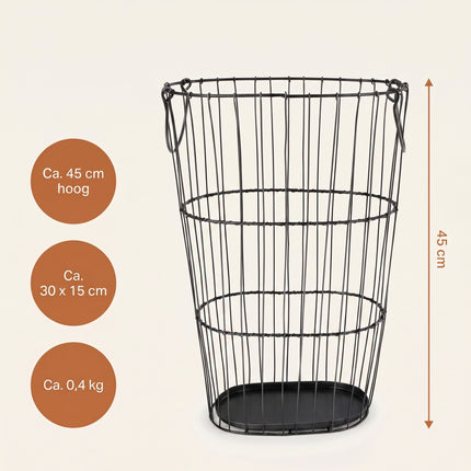 Cheqo® Metalen Mand - Specs