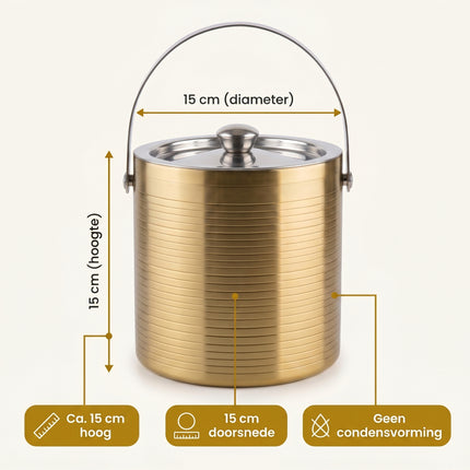Cheqo® IJsemmer Dubbelwandig RVS - Specs