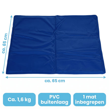 Cheqo® Koelmat voor Honden - Verkoelende Mat - Gelmat - Cooling Mat Hond - Niet-giftige Gel - Specs