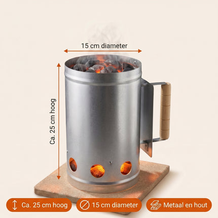Cheqo® Houtskoolstarter - Specs
