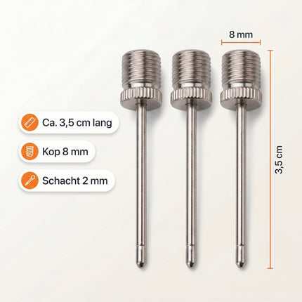 Cheqo Ballenpomp Naalden Set van 3 - Specs