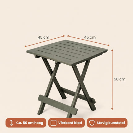 Cheqo® Campingtafel Inklapbaar Saliegroen - Specs