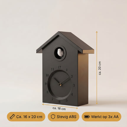 infographic-5: Cuckoo wall clock black 1