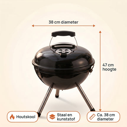 Cheqo® Kogelbarbecue 38x47 cm - Specs